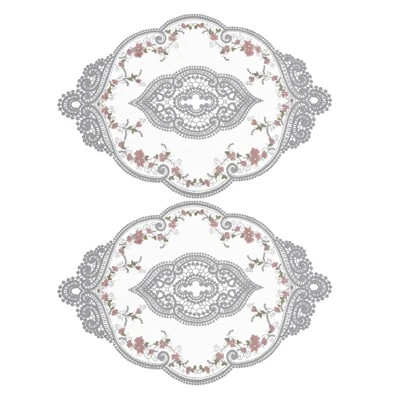 Unique Bargains Polyester Flexible Embroidery Vintage Pattern Washable Table Place Mats 2 Pcs 15 Unique Bargains Polyester Flexible Embroidery Vintage Pattern Washable Table Place Mats 2 Pcs - Image 15