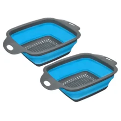 Unique Bargains Collapsible Colander Set Silicone Square Foldable Strainer With Handle Space Saving -Kitchen Utensil Store GUEST 45a3512e 09b8 4cfc b505 208062be1bf5