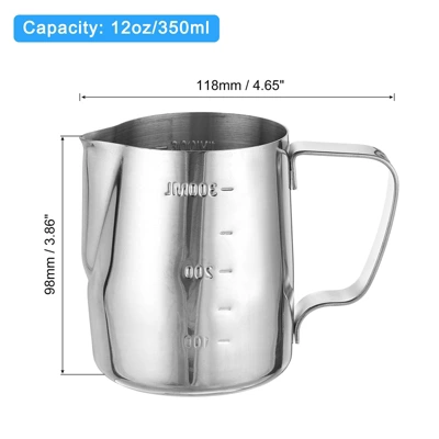 Unique Bargains Coffee Machine Accessories Stainless Steel Milk Frothing Pitcher With Latte Art Pen 1 Unique Bargains Coffee Machine Accessories Stainless Steel Milk Frothing Pitcher With Latte Art Pen