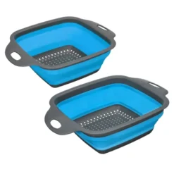 Unique Bargains Collapsible Colander Set Square Foldable Food Strainer With Handle Space Saving Design -Kitchen Utensil Store GUEST 463f91bf 17e0 4f94 bca2 2cfc485eb71a