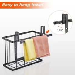Unique Bargains Kitchen Cabinet Door With Towel Bar And Metal Wire Baskets Organizer 2 Pcs -Kitchen Utensil Store GUEST 47801b94 586e 49c3 9c29 e9442cbbbd8b