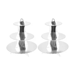 Unique Bargains 3-Tier Lace Cupcake Stand Tower 2 Pcs -Kitchen Utensil Store GUEST 4797d7e5 572f 4780 8169 d7f207a73ea2