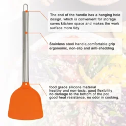 Unique Bargains Heat Resistant Non-scratch Non-Stick Seamless Spatula -Kitchen Utensil Store GUEST 47c4e5d4 3f16 4812 b994 0dd3ee18bc66