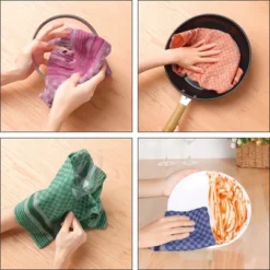 Unique Bargains 100% Cotton Soft Waffle Weave Absorbent Kitchen Dishcloths 15x25 Inches -Kitchen Utensil Store GUEST 47d75087 a7b8 4298 ad7e 255e8b82decc 1