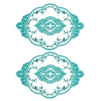 Unique Bargains Polyester Flexible Embroidery Vintage Pattern Washable Table Place Mats 2 Pcs 16 Unique Bargains Polyester Flexible Embroidery Vintage Pattern Washable Table Place Mats 2 Pcs - Image 16