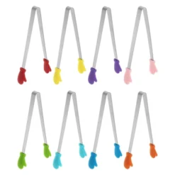 Unique Bargains Stainless Steel Silicone Tips Mini Kitchen Food Tongs 8 Pcs 15 Unique Bargains Stainless Steel Silicone Tips Mini Kitchen Food Tongs 8 Pcs -Kitchen Utensil Store GUEST 48a9c284 9c27 4750 9889 d1419ef619a9