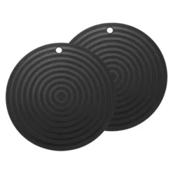 Unique Bargains Round Heat Resistant Silicone Trivet Mat With Hang Hole 2 Pcs -Kitchen Utensil Store GUEST 48bd38d1 ac9c 422b 8043 15cd89c724be