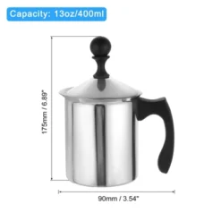 Unique Bargains Stainless Steel Heat Resistant Double Mesh Manual Whipped Cream Dispenser