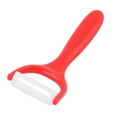 Unique Bargains Household Kitchen Utensil Fruit Vegetable Plastic Peeler Red 1 Pc 2 Unique Bargains Household Kitchen Utensil Fruit Vegetable Plastic Peeler Red 1 Pc - Image 2