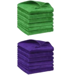 Unique Bargains Dishwashing Cleaning Microfiber Thick Absorbent Kitchen Towels 12 Pcs 12" X 12" -Kitchen Utensil Store GUEST 4c03f4f4 35b6 4ecc 96de d46a619130ac