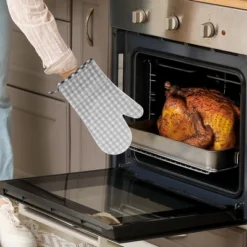 Unique Bargains Non-slip Pattern Oven Mitts 1 Pc