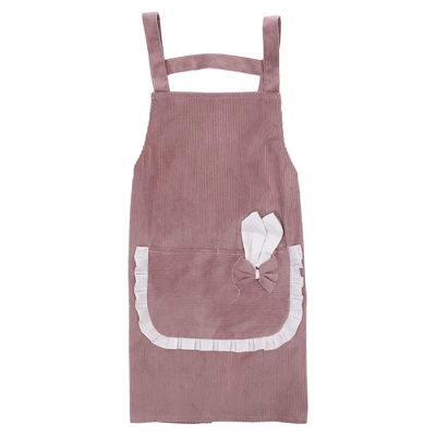Unique Bargains H Shoulder Corduroy Apron 1 Pc 6 Unique Bargains H Shoulder Corduroy Apron 1 Pc - Image 6