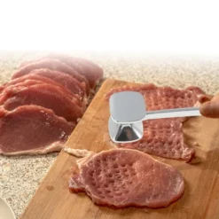 Unique Bargains Meat Tenderizer Mallet Silver Tone 1Pc