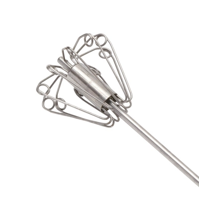 Unique Bargains 12" Semi-Automatic Loop Whisk Dishwasher Safe Stainless Steel Black Silver Tone 2 Unique Bargains 12" Semi-Automatic Loop Whisk Dishwasher Safe Stainless Steel Black Silver Tone - Image 2