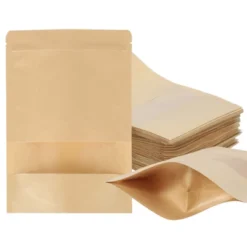 Unique Bargains Kraft Paper Zip Closure Clear Window Food Storage Containers 60 Pcs -Kitchen Utensil Store GUEST 4e7c413b bc35 41f9 8cf1 8b459a5f4fd6