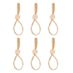 Unique Bargains Rattan Handmade Calabash Grass Woven Round Napkin Ring Brown 5.9"x0.4" 6 Pcs -Kitchen Utensil Store GUEST 4e8aec22 e29a 4e43 81e1 7e88409b6785