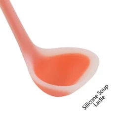 Unique Bargains Silicone Heat Resistant Ergonomic Handle Non-Stick Soup Kitchen Spoon 8.3 Inch 1 Pc -Kitchen Utensil Store GUEST 50635d5e 5f02 41b5 8479 2b3b4e2c44c9