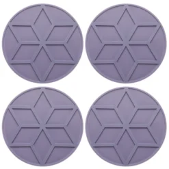 Unique Bargains Round Heat Resistant Non-Slip Silicone Trivet Mat For Pots Coasters 4 Pcs -Kitchen Utensil Store GUEST 507de0ba e6e9 4257 96e4 0ea406e635a6