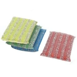 Unique Bargains Sponge Kitchen Bowl Dish Pot Wash Scrub Cleaning Pads Multicolor 4 Pcs -Kitchen Utensil Store GUEST 5165ccff e205 4965 9574 645cfb5b873a