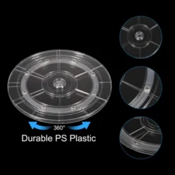 Unique Bargains High-Strength Plastic 360-Degree Durable Multi-use Rotating Swivel Stand With Steel Ball Bearings Clear -Kitchen Utensil Store GUEST 51b1b9aa 93f3 4034 b6b1 f2b04f149f06