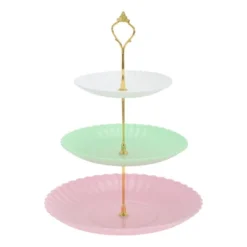 Unique Bargains 3 Tier Dessert Cupcake Stand Wave Style With Tiered Serving Tray For Donuts Fruits White Pink Gree 8 Unique Bargains 3 Tier Dessert Cupcake Stand Wave Style With Tiered Serving Tray For Donuts Fruits White Pink Gree -Kitchen Utensil Store GUEST 5299511f 26bd 48a8 aeff 5be0d87b2e50