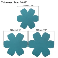 Unique Bargains Polyester Felt Lightweight Anti Slip Pot And Pan Protectors 3 Sizes