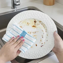 Unique Bargains Reusable Super Absorbent Cotton Lint Free Kitchen Towels 12" X 12" Multi -Kitchen Utensil Store GUEST 532f43f3 a76d 45d7 9c22 11a2517eadd3