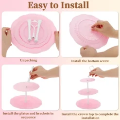 Unique Bargains Circular 3-Layer Cupcake Stand With Tiered Serving Tray For Pastries Donuts And Fruits -Kitchen Utensil Store GUEST 538d09dc e06c 407a 9cc4 3519a319eeb6