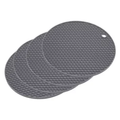 Unique Bargains Silicone Heat Resistant Non-slip Flexible Trivets 7.08" X 7.08” X 0.57" 4 Pcs -Kitchen Utensil Store GUEST 54525f80 902d 4d69 8fa7 3d16ef6b5d2a