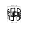 Unique Bargains Metal Hollow Out Wear Resistant Decorative Napkin Rings 6 Pcs