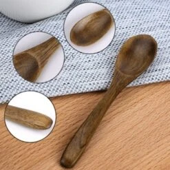 Unique Bargains Wooden Natural Grain Soup Ingredient Spoons 6" Brown 6 Pcs -Kitchen Utensil Store GUEST 549786b6 2730 4294 8e58 511df2f40c69
