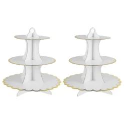 Unique Bargains 3-Tier Cardboard Cupcake Stand Tower 2 Pcs 24 Unique Bargains 3-Tier Cardboard Cupcake Stand Tower 2 Pcs -Kitchen Utensil Store GUEST 552794ae d30c 46f1 a2b8 0588947f35ce
