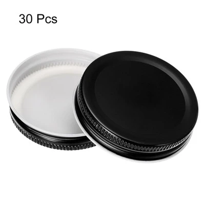 Unique Bargains Leak Proof Regular Mouth Tin Plate Mason Jar Lids 30 Pcs 2 Unique Bargains Leak Proof Regular Mouth Tin Plate Mason Jar Lids 30 Pcs - Image 2