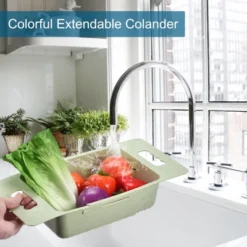 Unique Bargains Extendable Over The Sink Strainer Fruit Vegetable Wash Basket Adjustable Colander For Kitchen Plastic -Kitchen Utensil Store GUEST 55acbad2 a3e0 442d bd03 fdb5747a993d