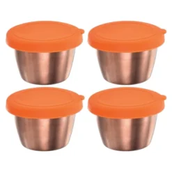 Unique Bargains Stainless Steel Picnic And Travel Salad Dressing Container With Lids Orange -Kitchen Utensil Store GUEST 5657ef49 303c 4b94 a817 62fe5e162054