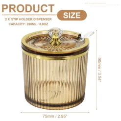 Unique Bargains Seasoning Storage Qtip Holder Dispensers With Lids And Spoons 2 Sets 8.8oz