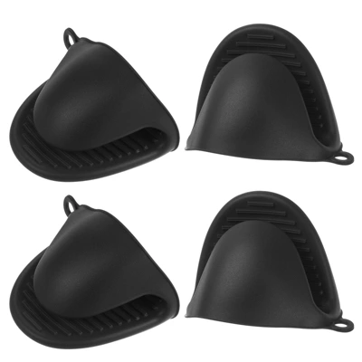 Unique Bargains Silicone Heat Resistant Anti-Slip Waterproof Oven Mitts 4 Pcs 5 Unique Bargains Silicone Heat Resistant Anti-Slip Waterproof Oven Mitts 4 Pcs - Image 5