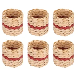 Unique Bargains Handmade Woven Natural Cattail Grass Farmhouse Napkin Rings 6 Pcs -Kitchen Utensil Store GUEST 59084558 0edf 4115 a8cc 63247eb28eae