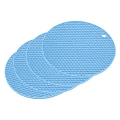 Unique Bargains Silicone Heat Resistant Non-slip Flexible Trivets 7.08" X 7.08” X 0.57" 4 Pcs -Kitchen Utensil Store GUEST 5ae60b1d 0d50 459d 8aa4 aef84d28f72b
