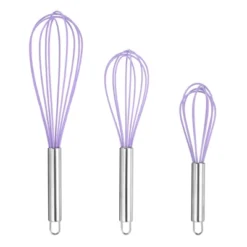 Unique Bargains Stainless Steel Silicone Non-Stick Coated Heat-Resistant Whisk 3 Pcs -Kitchen Utensil Store GUEST 5d324781 9bfe 4be3 94fa 82a6a1fd78cb
