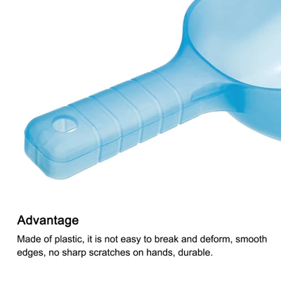 Unique Bargains Plastic Multi-functional Durable Kitchen Maker Ice Scoop 12oz Blue 1 Pc 3 Unique Bargains Plastic Multi-functional Durable Kitchen Maker Ice Scoop 12oz Blue 1 Pc - Image 3