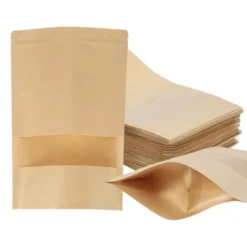 Unique Bargains Kraft Paper Zip Closure Clear Window Food Storage Containers 60 Pcs -Kitchen Utensil Store GUEST 5eda63c3 b5bf 42d3 86bf 400120a1fed6