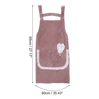 Unique Bargains H Shoulder Corduroy Apron 1 Pc 5 Unique Bargains H Shoulder Corduroy Apron 1 Pc - Image 5