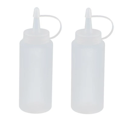 Unique Bargains Plastic Attached Nozzle Cap Oil Squeeze Bottle White 200ml 2 Pcs 6 Unique Bargains Plastic Attached Nozzle Cap Oil Squeeze Bottle White 200ml 2 Pcs - Image 6