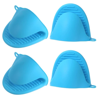 Unique Bargains Silicone Heat Resistant Anti-Slip Waterproof Oven Mitts 4 Pcs 6 Unique Bargains Silicone Heat Resistant Anti-Slip Waterproof Oven Mitts 4 Pcs - Image 6