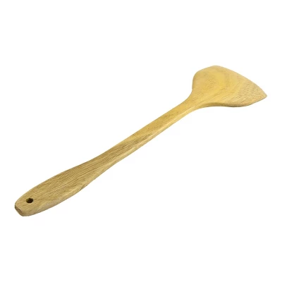 Unique Bargains Wooden Curved Handle Kitchen Cooking Spatula 15" X 3.5" X 0.35" 1 Pc 2 Unique Bargains Wooden Curved Handle Kitchen Cooking Spatula 15" X 3.5" X 0.35" 1 Pc - Image 2