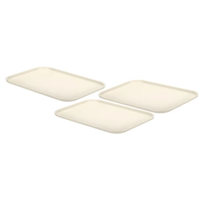 Unique Bargains Kitchen Reusable Lightweight Plastic Rectangular Serving Tray 3 Pcs 11 Unique Bargains Kitchen Reusable Lightweight Plastic Rectangular Serving Tray 3 Pcs - Image 11