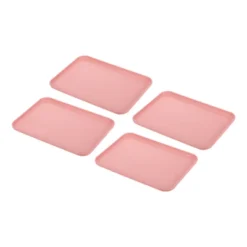 Unique Bargains Plastic Reusable Serving Tray 4 Pcs -Kitchen Utensil Store GUEST 66f3f081 7c90 4dba 8472 82264a71c1e5