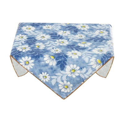 Unique Bargains White Flower Printed Square Shaped Tablecloth 24 X 24 Inch 1 Pc 5 Unique Bargains White Flower Printed Square Shaped Tablecloth 24 X 24 Inch 1 Pc - Image 5