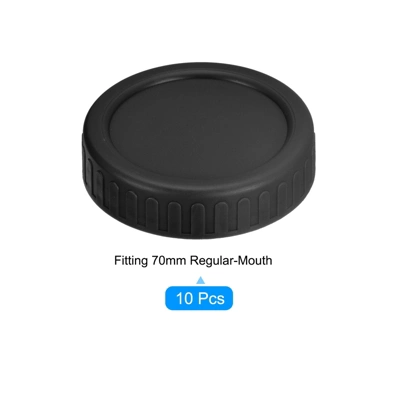 Unique Bargains Plastic Leak Proof Canning Lids With Silicone Ring 10 Pcs 2 Unique Bargains Plastic Leak Proof Canning Lids With Silicone Ring 10 Pcs - Image 2